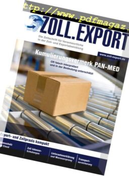 Zoll.Export – Mai 2016