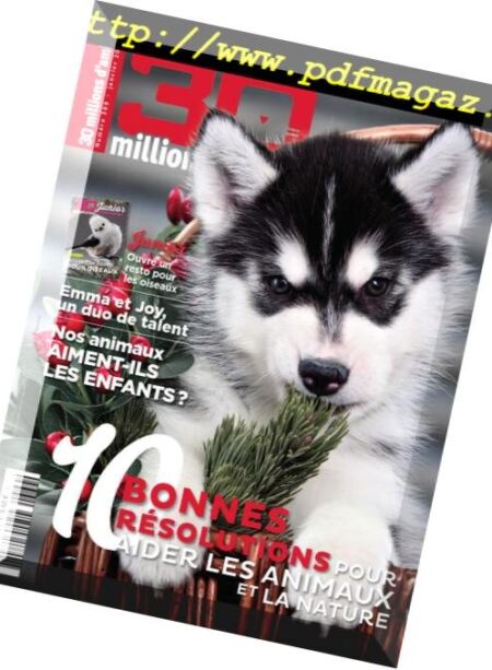 30 Millions d’Amis – janvier 2019 Cover