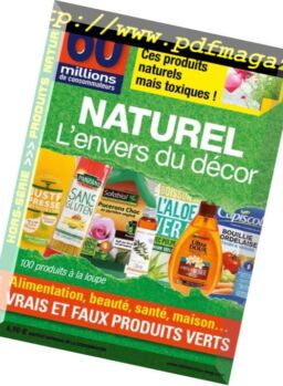 60 Millions de consommateurs – Hors-Serie – Aout-Septembre 2018
