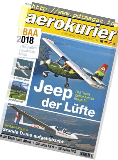 Aerokurier Germany – Dezember 2018 Cover