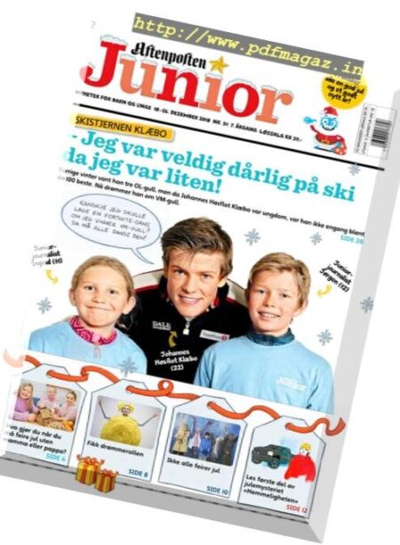 Aftenposten Junior – 18 desember 2018 Cover