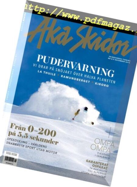 aka Skidor – december 2018 Cover