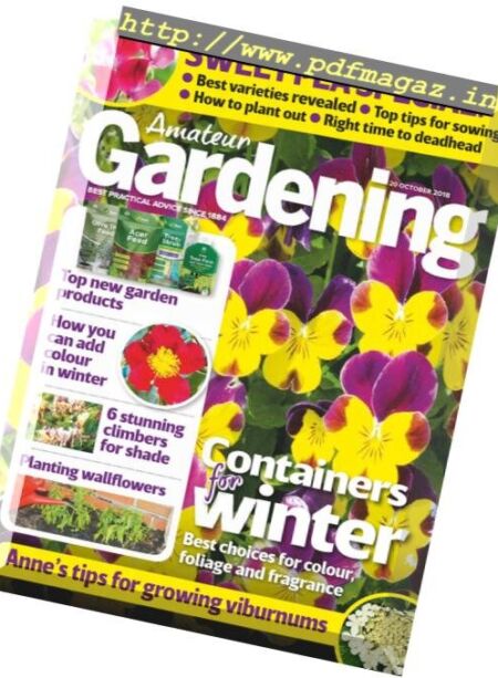 Amateur Gardening – 30 October 2018 Cover