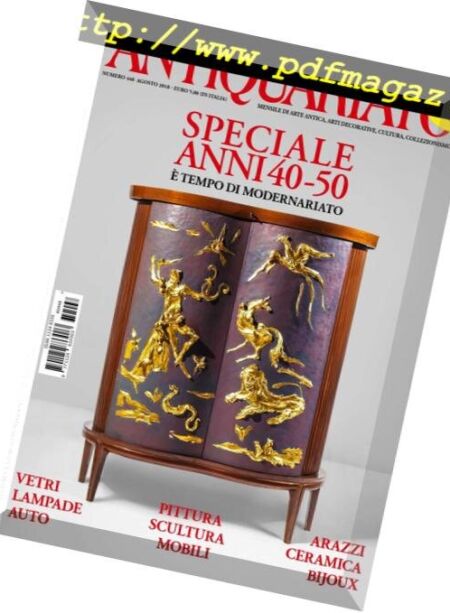 Antiquariato – Agosto 2018 Cover