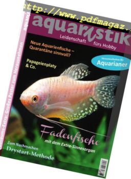 Aquaristik – September-Oktober 2018