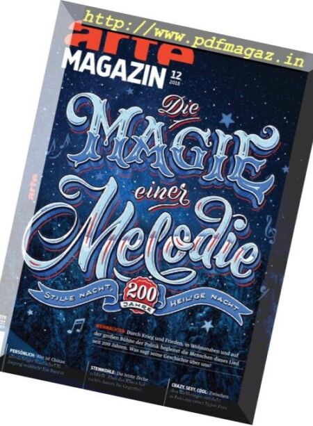 ARTE Magazin – Dezember 2018 Cover