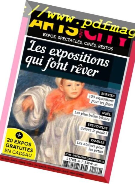 Arts in the City – Decembre 2018 – Janvier 2019 Cover
