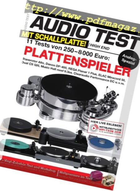 Audio Test – Nr8, 2018 Cover
