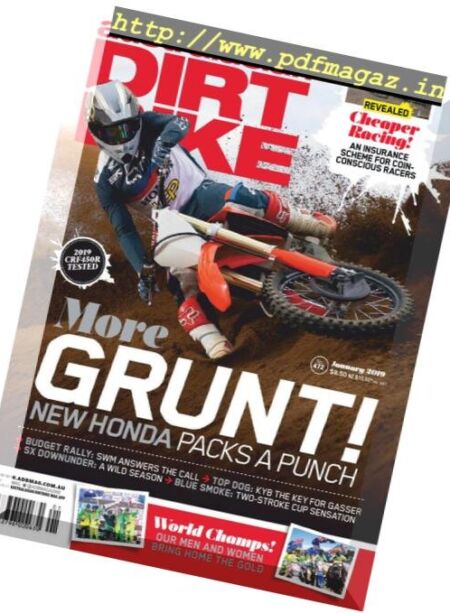 Australasian Dirt Bike – January 2019 Cover