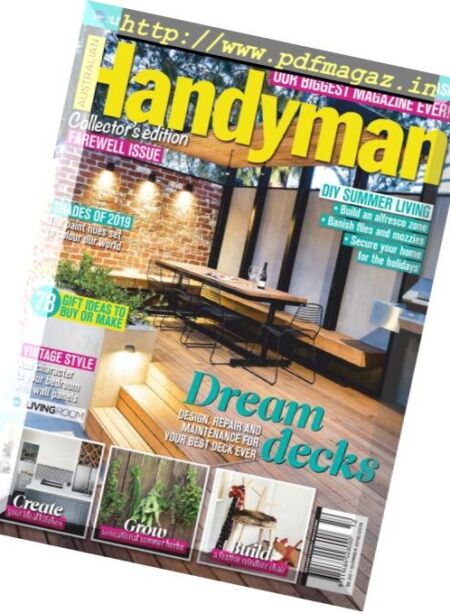 Australian Handyman – December 2018 Cover