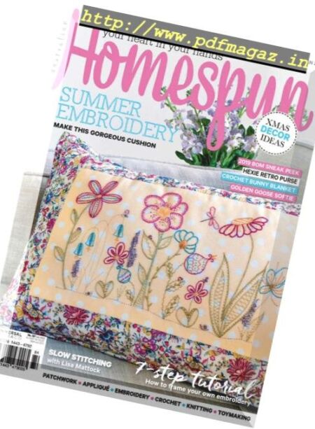 Australian Homespun – December 2018 Cover