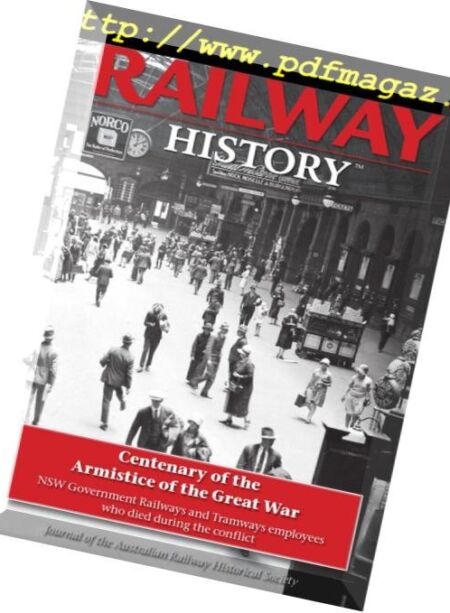 Australian Railway History – November 2018 Cover