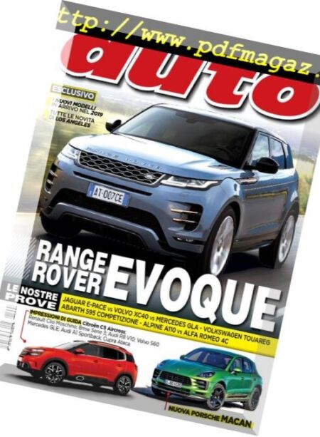Auto – Gennaio 2019 Cover