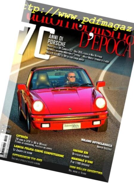 Automobilismo d’Epoca – Dicembre 2018 – Gennaio 2019 Cover