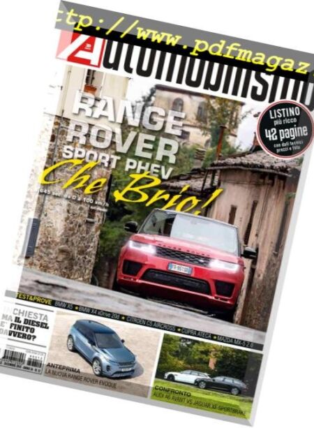 Automobilismo – Dicembre 2018 Cover