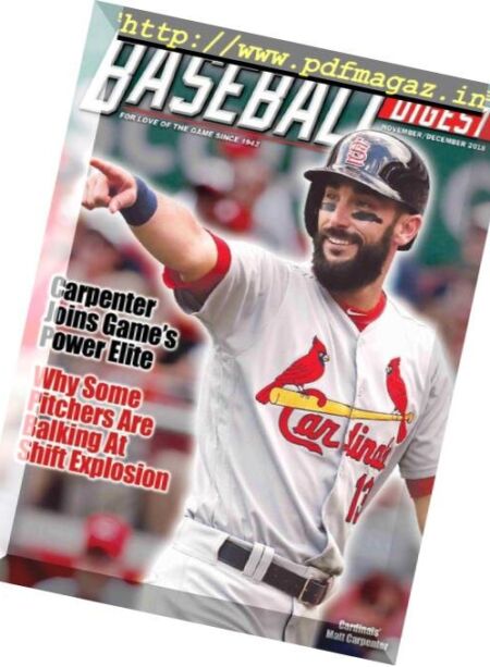 Baseball Digest – November-December 2018 Cover