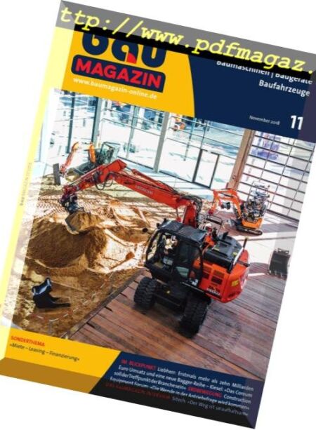 Bau Magazin – November 2018 Cover