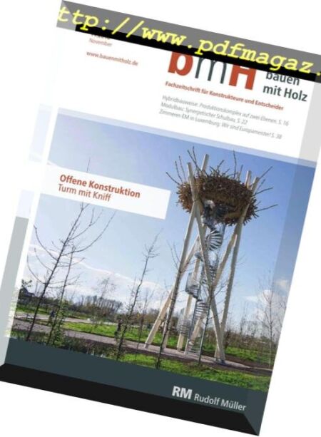 Bauen mit Holz – November 2018 Cover