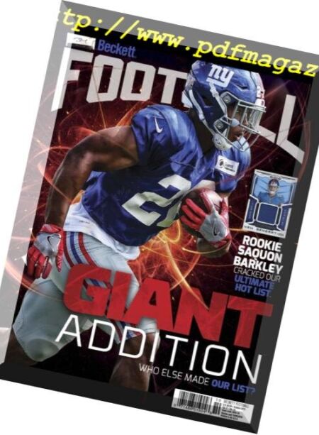 Beckett Football – October 2018 Cover