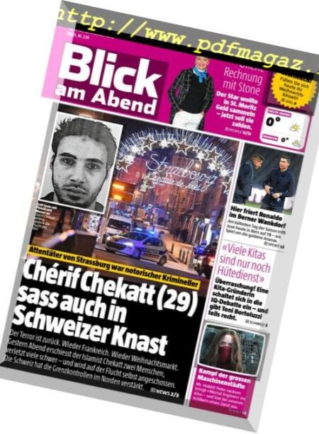 Blick am Abend – 12 Dezember 2018 Cover