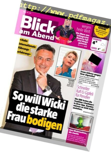 Blick am Abend – 28 November 2018 Cover