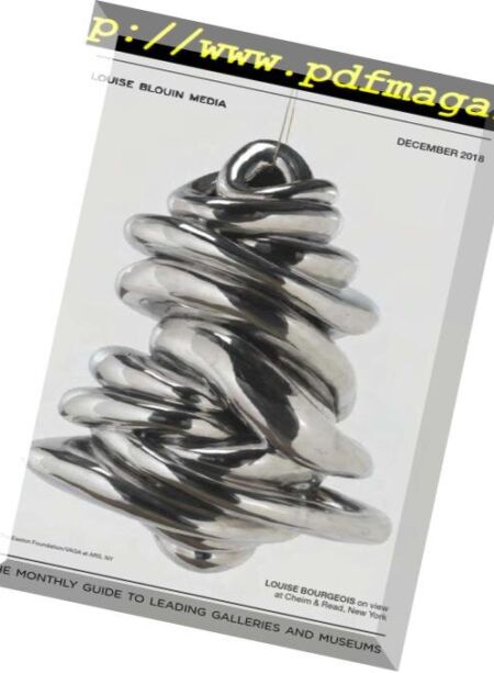 Blouin Gallery Guide – December 2018 Cover