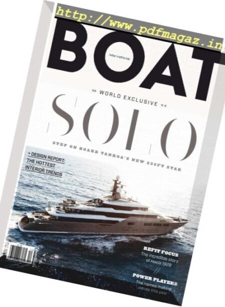 Boat International US Edition – December 2018 Cover