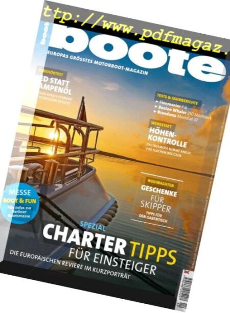 Boote – Dezember 2018 Cover