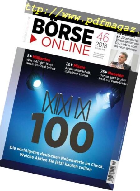 BOrse Online – 15 November 2018 Cover