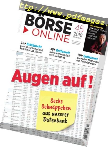 BOrse Online – 8 Novembre 2018 Cover