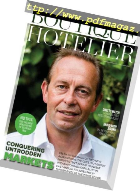 Boutique Hotelier – December 2018 Cover