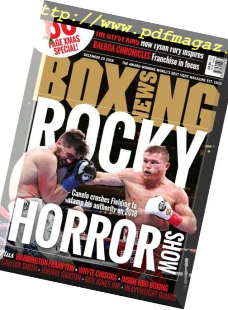 Boxing News – December 20, 2018 Cover