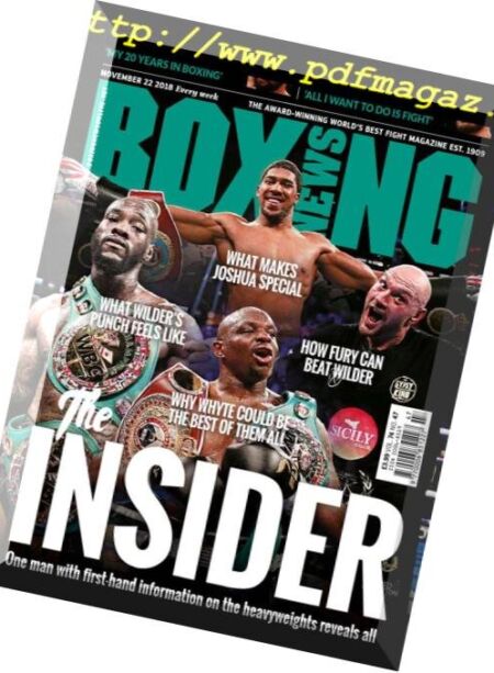Boxing News – November 22, 2018 Cover