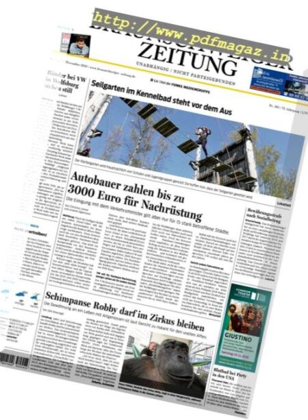 Braunschweiger Zeitung – November 2018 Cover