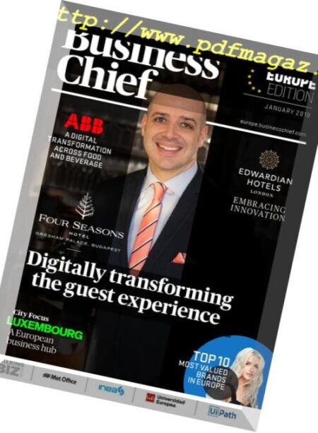 Business Chief Europe – January 2019 Cover