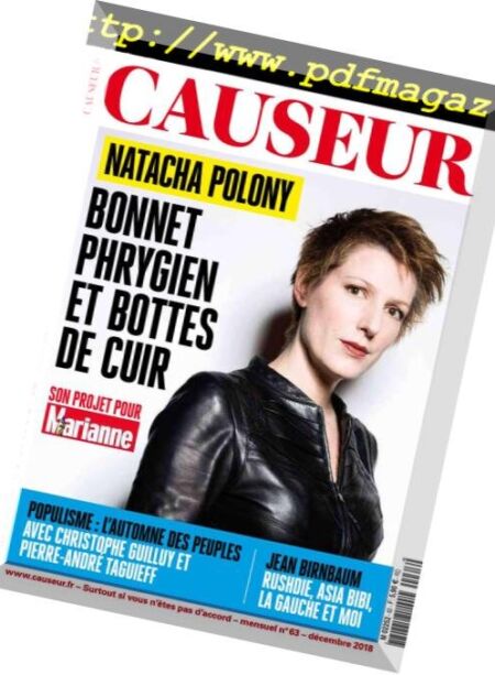 Causeur – Decembre 2018 Cover