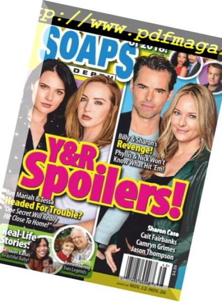 CBS Soaps In Depth – November 26, 2018 Cover
