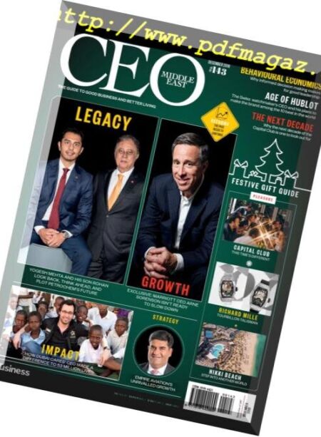 CEO Middle East – December 2018 Cover