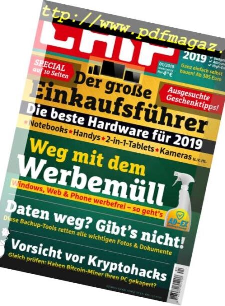 Chip Germany – Januar 2019 Cover