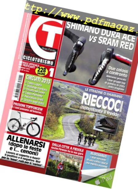 Cicloturismo – Gennaio 2013 Cover