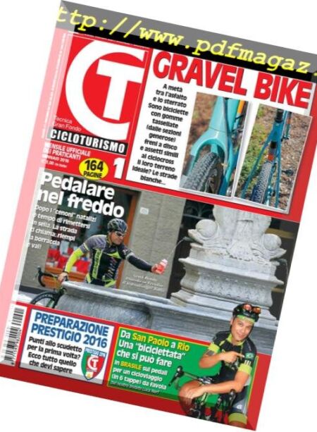 Cicloturismo – Gennaio 2016 Cover