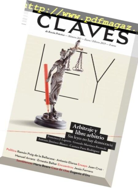Claves de la Razon Practica – enero-febrero 2019 Cover