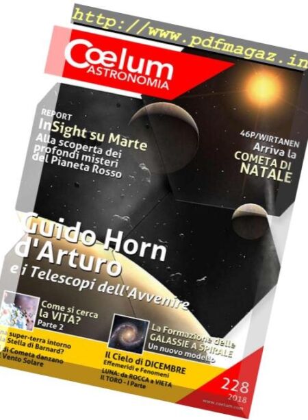 Coelum Astronomia – Numero 228 2018 Cover