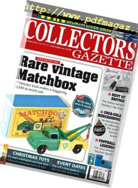 Collectors Gazette – December 2018 Cover