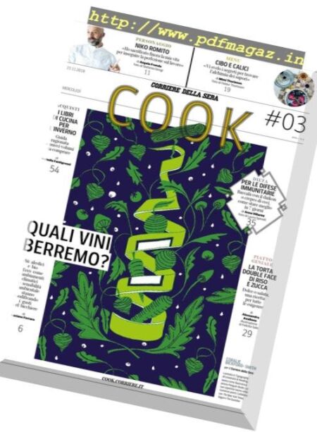 Corriere della Sera Cook – novembre 2018 Cover