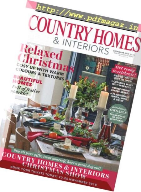 Country Homes & Interiors – December 2018 Cover