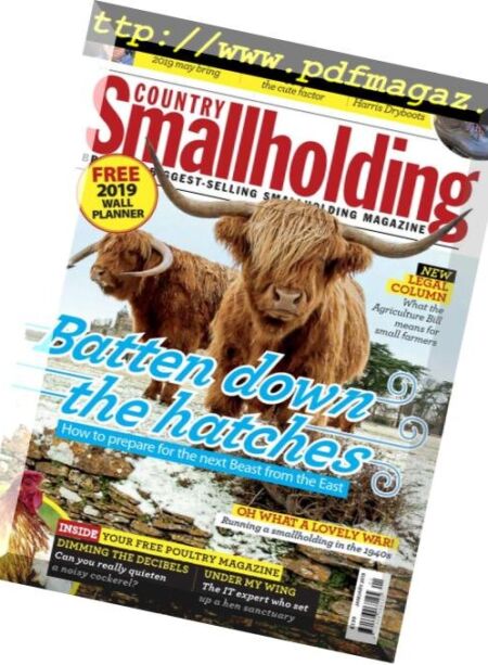 Country Smallholding – January 2019 Cover