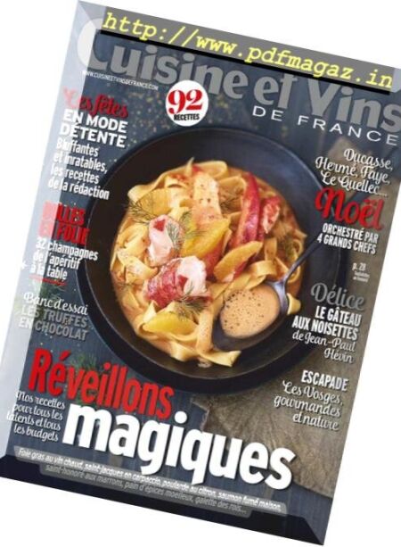 Cuisine et Vins de France – decembre 2018 Cover