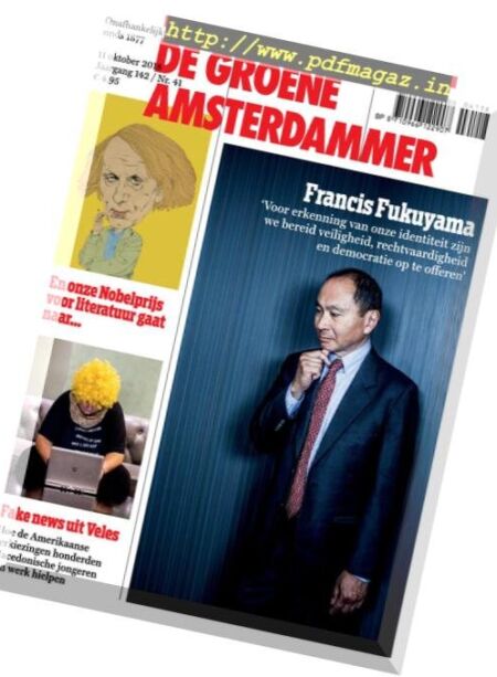 De Groene Amsterdammer – 12 oktober 2018 Cover
