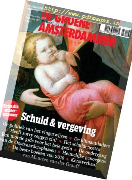 De Groene Amsterdammer – 21 december 2018 Cover